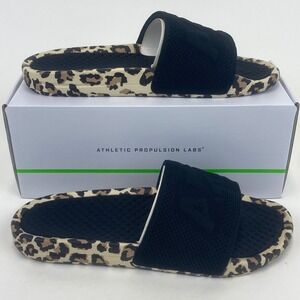 Athletic Propulsion Labs APL Techloom Slide Leopard Print Mens Size 12